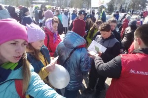 Флешмоб в Омске на ул. Ленина
