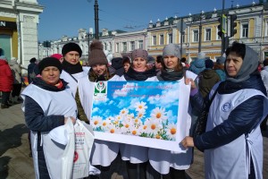 Флешмоб в Омске на ул. Ленина