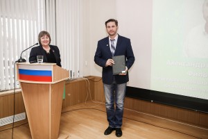 Награждение А.М. Фильчакова за особый вклад в развитие ОПСА