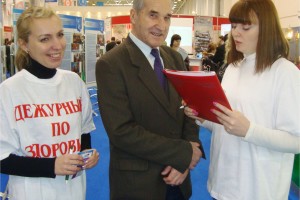 Работа на интерактивной площадке «Здоровая Россия»