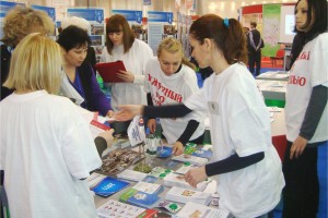 Работа на интерактивной площадке «Здоровая Россия»