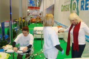 Работа на интерактивной площадке «Здоровая Россия»