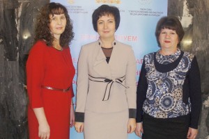 Участники конкурса от Омской области с главной медсестрой ОКБ Моисеевой Т.Ф.