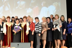 Всероссийский конгресс. 1 день — 11 октября 2015 г. Церемония открытия. Делегаты ОПСА с президентом РАМС В. А. Саркисовой