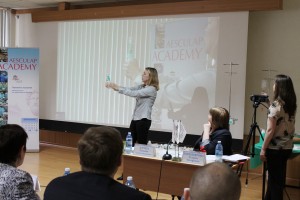 Выступление М.М. Новиковой с информацией о современных принадлежностях инфузионной терапии