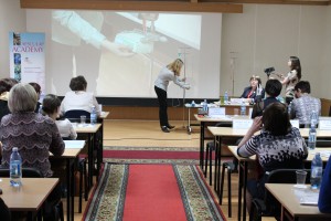 Выступление М.М. Новиковой с информацией о современных принадлежностях инфузионной терапии