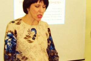 Выступление с докладом. Член этического комитета ОПСА Л.В. Ежова