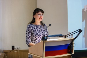Выступление с докладом Е.А. Юшковой