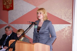 Выступление с докладом Е.П. Гирфановой