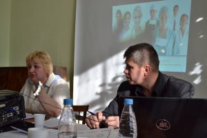 Выступление с докладом Л. В. Зрюниной