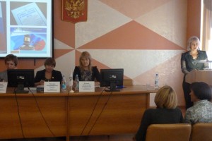 Выступление с докладом. Н. М. Корольчук