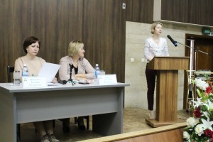 Выступление с докладом. Н.В. Соболькова-Севергина