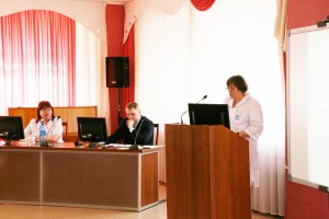Выступление с докладом О.А. Плетнёвой, врача педиатра ЦМР