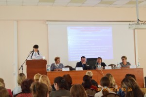 Выступление с докладом О. Н. Саблиной