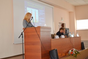 Выступление с докладом О. Н. Ситниковой