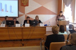 Выступление с докладом. Т. А. Слепцова