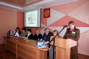 Выступление с докладом В.В. Поспеловой